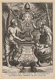 Title Page for Stephanus Simonini, Silvae Urbaninae