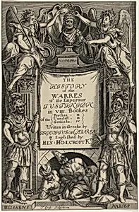 Title Page to History of the Warres of the Emperour Justinian