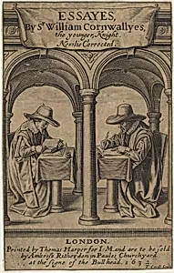 Title Page to Sir William Cornwally's Essays