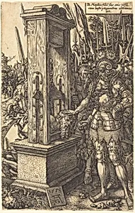 Titus Manlius Beheading His Son by Heinrich Aldegrever