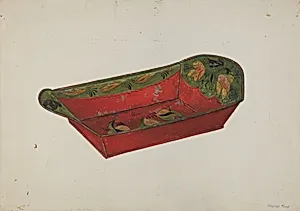 Toleware Bread Tray