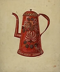 Toleware Coffee Pot