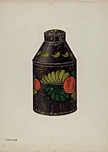 Toleware Tea Caddy
