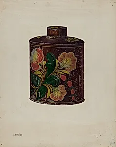Toleware Tea Caddy