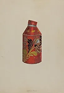 Toleware Tea Caddy