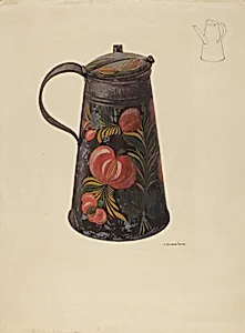 Toleware Teapot