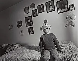 Tony Congema in his room at a HELP USA site, Suffolk County, New York