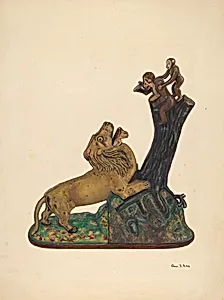 Toy Bank: Monkey and Lion