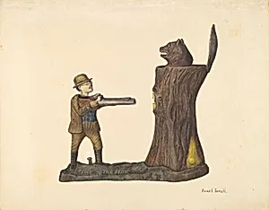 Toy Bank: "Teddy and the Bear"