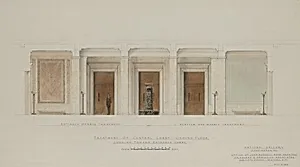 Treatment of Central Lobby Ground Floor Looking toward Entrance Lobby