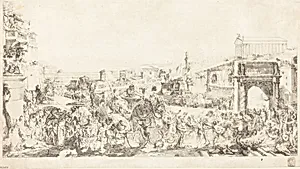 Triomphe de Pompee dans Rome