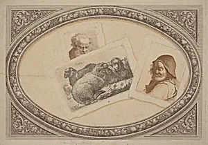 Trompe l'Oeil: Prints with Men and Sheep, Using Original Copperplates
