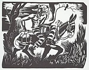 Trusty on a Mule