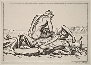 Two Boys on a Beach #2