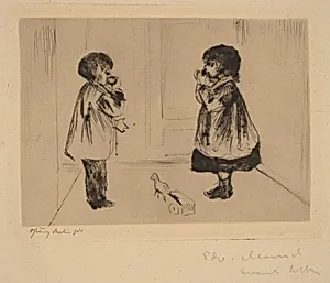 Two Children (Zwei Kinder) by Edvard Munch