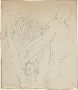 Two Fighting Figures by John Flaxman