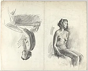 Two Figure Studies [verso]