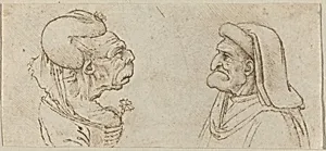 Two Grotesque Heads