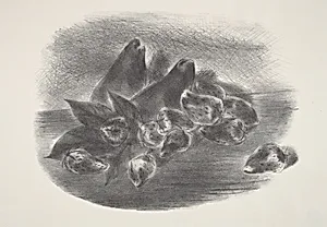 Two Pears and Strawberries—(Still Life)