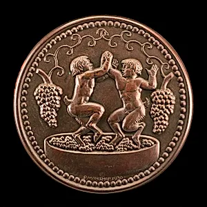 Two Satyrs Treading Grapes [reverse]
