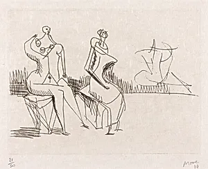 Two Seated Figures II