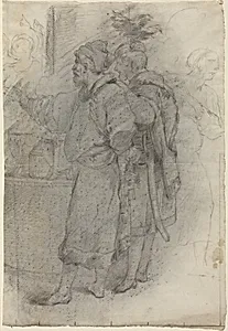 Two Standing Courtiers