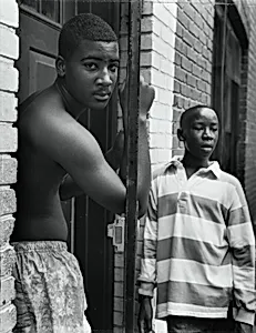 Two Young Men on Carrollsburg Place, Washington, DC