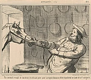 Un animal rempli de modestie... by Honoré Daumier