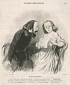 Un article louangeur by Honoré Daumier
