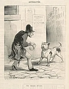 Une mission délicate by Honoré Daumier