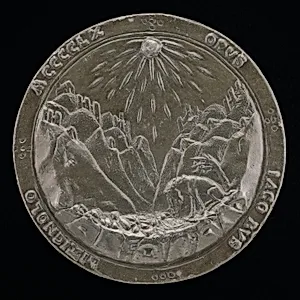 Unicorn Dipping Its Horn into a Stream [reverse]