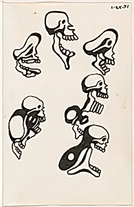 Untitled 1-25-71 [study for "tattoo" book]