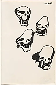 Untitled 1-25-71 [study for "tattoo" book]