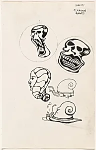 Untitled 1-30-71 [study for "tattoo" book]