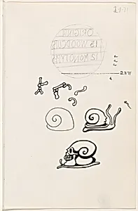 Untitled 2-1-71 [study for "tattoo" book]