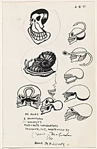 Untitled 2-8-71 [study for "tattoo" book]
