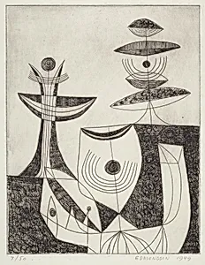 Untitled (Black and white abstraction)