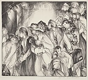 Untitled (Commuters On Stairway To Uptown Trains)