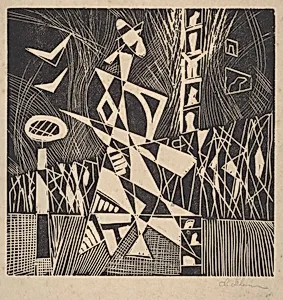 Untitled (Figure Strolling)