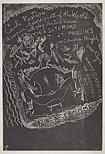 Untitled (Invitation to Party at Jules Pascin's)