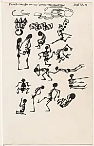 Untitled Jan 21, 71 [study for "tattoo" book]
