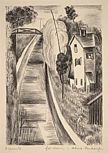 Untitled (Landscape with Trestle Bridge)