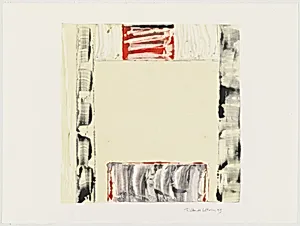 Untitled Square with Red