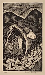 Untitled (Two Horses in a Hilly Landscape, Ireland)