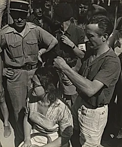 Untitled (woman accused of collaboration, St. Tropez, France)