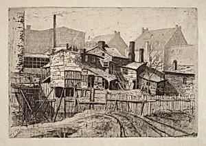 Untitled (Wooden House in City)