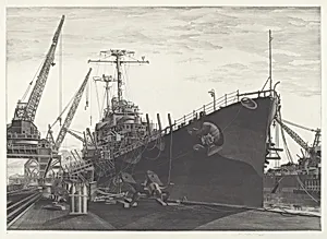 U.S.S. Columbia Under Construction