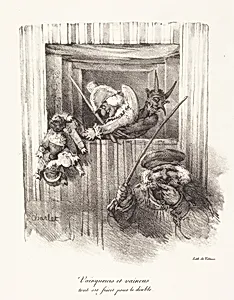 Vainqueurs et vaincus, tout est fricot pour le diable (The Vanquishers and the Vanquished, All Food for the Devil) by Nicolas-Toussaint Charlet