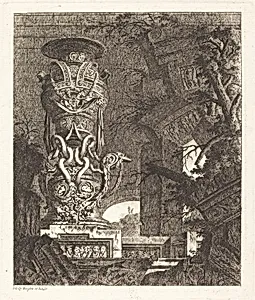 Vase Supported by Intertwined Serpents