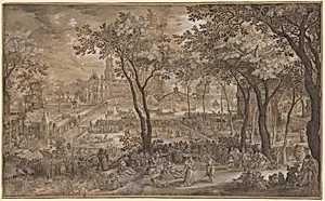 Venetian Party in a Chateau Garden